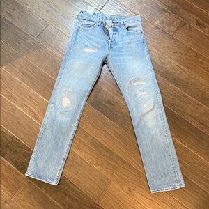 Levi's 501 Light Blue Denim Jeans